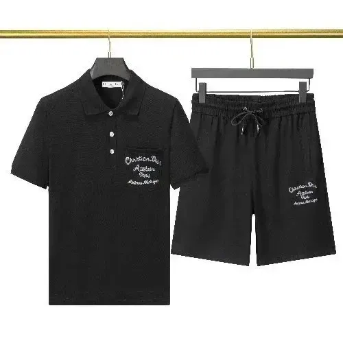 Balenciaga Polo-shirt and Shorts Set 3