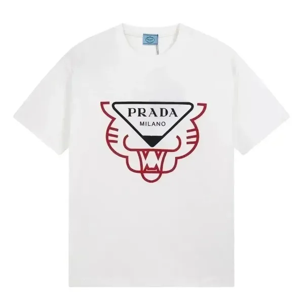 Prada Triangle Logo T-Shirt / Fendi Roma T-Shirt / Celine Rainbow Logo T-Shirt 4