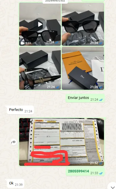 Customer unboxing the delivered order
